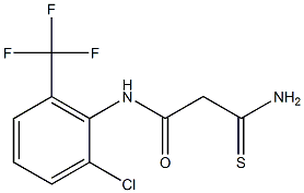 2-carbamothioyl-N-[2-chloro-6-(trifluoromethyl)phenyl]acetamide 구조식 이미지