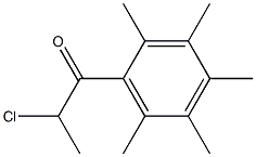 2-chloro-1-(2,3,4,5,6-pentamethylphenyl)propan-1-one Structure