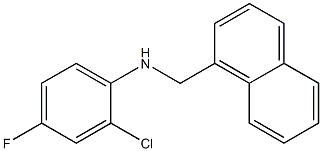 2-chloro-4-fluoro-N-(naphthalen-1-ylmethyl)aniline Structure