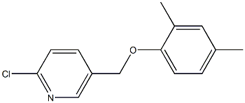 2-chloro-5-(2,4-dimethylphenoxymethyl)pyridine Structure