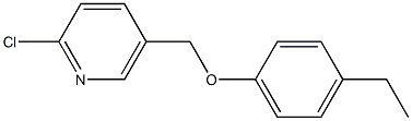 2-chloro-5-(4-ethylphenoxymethyl)pyridine 구조식 이미지