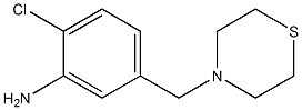 2-chloro-5-(thiomorpholin-4-ylmethyl)aniline Structure