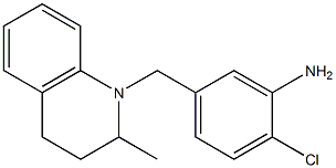 2-chloro-5-[(2-methyl-1,2,3,4-tetrahydroquinolin-1-yl)methyl]aniline Structure