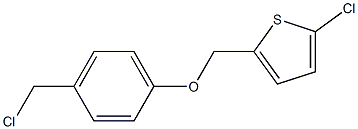 2-chloro-5-[4-(chloromethyl)phenoxymethyl]thiophene Structure