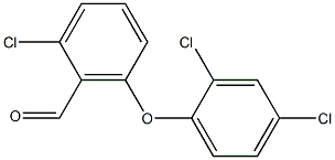 2-chloro-6-(2,4-dichlorophenoxy)benzaldehyde 구조식 이미지