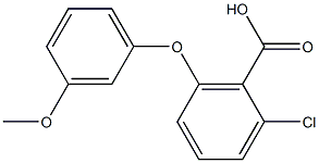 2-chloro-6-(3-methoxyphenoxy)benzoic acid Structure