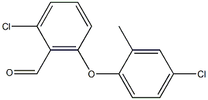 2-chloro-6-(4-chloro-2-methylphenoxy)benzaldehyde 구조식 이미지