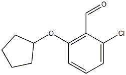 2-chloro-6-(cyclopentyloxy)benzaldehyde Structure