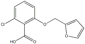 2-chloro-6-(furan-2-ylmethoxy)benzoic acid Structure