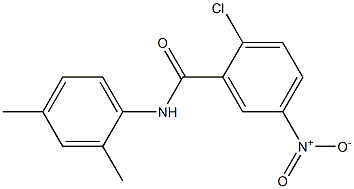 2-chloro-N-(2,4-dimethylphenyl)-5-nitrobenzamide 구조식 이미지