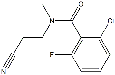 2-chloro-N-(2-cyanoethyl)-6-fluoro-N-methylbenzamide Structure