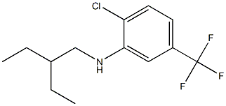 2-chloro-N-(2-ethylbutyl)-5-(trifluoromethyl)aniline Structure