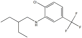 2-chloro-N-(2-ethylbutyl)-5-(trifluoromethyl)aniline 구조식 이미지