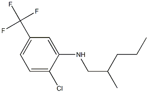 2-chloro-N-(2-methylpentyl)-5-(trifluoromethyl)aniline Structure
