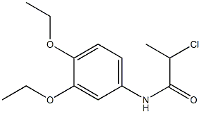 2-chloro-N-(3,4-diethoxyphenyl)propanamide 구조식 이미지