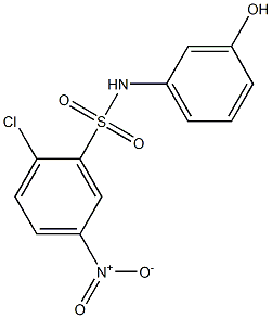 2-chloro-N-(3-hydroxyphenyl)-5-nitrobenzene-1-sulfonamide Structure