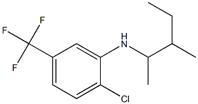 2-chloro-N-(3-methylpentan-2-yl)-5-(trifluoromethyl)aniline 구조식 이미지