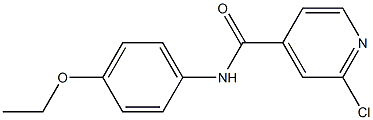 2-chloro-N-(4-ethoxyphenyl)pyridine-4-carboxamide Structure