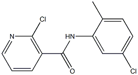 2-chloro-N-(5-chloro-2-methylphenyl)nicotinamide 구조식 이미지