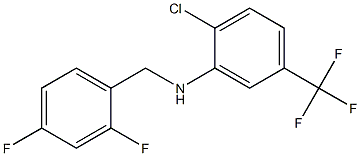 2-chloro-N-[(2,4-difluorophenyl)methyl]-5-(trifluoromethyl)aniline Structure