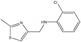 2-chloro-N-[(2-methyl-1,3-thiazol-4-yl)methyl]aniline Structure