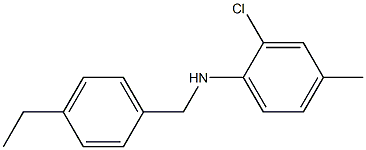 2-chloro-N-[(4-ethylphenyl)methyl]-4-methylaniline Structure