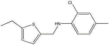 2-chloro-N-[(5-ethylthiophen-2-yl)methyl]-4-methylaniline Structure