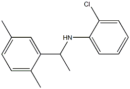 2-chloro-N-[1-(2,5-dimethylphenyl)ethyl]aniline 구조식 이미지