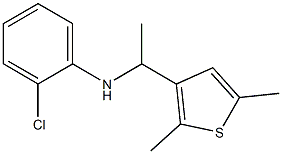 2-chloro-N-[1-(2,5-dimethylthiophen-3-yl)ethyl]aniline Structure