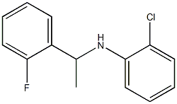 2-chloro-N-[1-(2-fluorophenyl)ethyl]aniline Structure