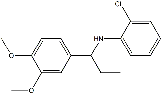 2-chloro-N-[1-(3,4-dimethoxyphenyl)propyl]aniline 구조식 이미지