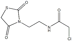 2-chloro-N-[2-(2,4-dioxo-1,3-thiazolidin-3-yl)ethyl]acetamide Structure