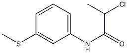 2-chloro-N-[3-(methylthio)phenyl]propanamide Structure