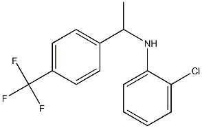 2-chloro-N-{1-[4-(trifluoromethyl)phenyl]ethyl}aniline Structure