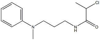 2-chloro-N-{3-[methyl(phenyl)amino]propyl}propanamide 구조식 이미지