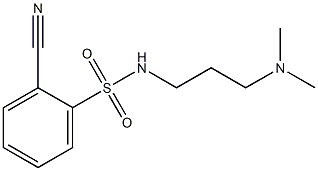 2-cyano-N-[3-(dimethylamino)propyl]benzenesulfonamide Structure