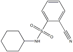 2-cyano-N-cyclohexylbenzenesulfonamide 구조식 이미지