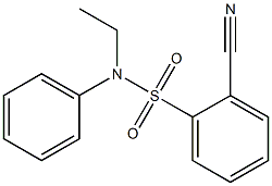 2-cyano-N-ethyl-N-phenylbenzenesulfonamide Structure