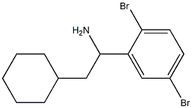 2-cyclohexyl-1-(2,5-dibromophenyl)ethan-1-amine Structure