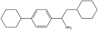 2-cyclohexyl-1-(4-cyclohexylphenyl)ethan-1-amine 구조식 이미지