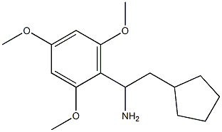 2-cyclopentyl-1-(2,4,6-trimethoxyphenyl)ethan-1-amine 구조식 이미지