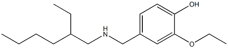 2-ethoxy-4-{[(2-ethylhexyl)amino]methyl}phenol Structure