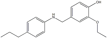 2-ethoxy-4-{[(4-propylphenyl)amino]methyl}phenol 구조식 이미지