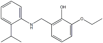 2-ethoxy-6-({[2-(propan-2-yl)phenyl]amino}methyl)phenol 구조식 이미지