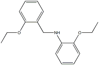 2-ethoxy-N-[(2-ethoxyphenyl)methyl]aniline Structure