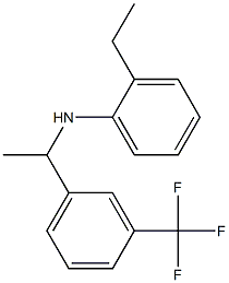 2-ethyl-N-{1-[3-(trifluoromethyl)phenyl]ethyl}aniline Structure