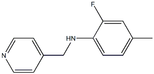 2-fluoro-4-methyl-N-(pyridin-4-ylmethyl)aniline 구조식 이미지