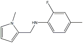 2-fluoro-4-methyl-N-[(1-methyl-1H-pyrrol-2-yl)methyl]aniline Structure