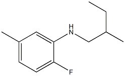 2-fluoro-5-methyl-N-(2-methylbutyl)aniline 구조식 이미지