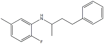 2-fluoro-5-methyl-N-(4-phenylbutan-2-yl)aniline Structure